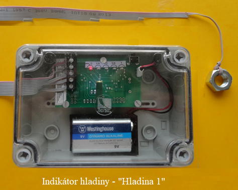Elektronika indikátoru HLADINA1